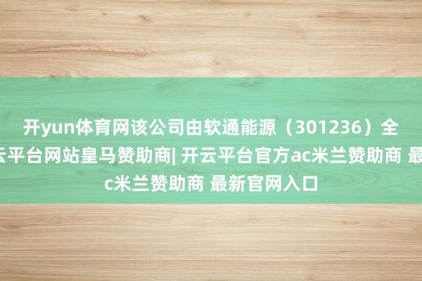 开yun体育网该公司由软通能源（301236）全资抓股-开云平台网站皇马赞助商| 开云平台官方ac米兰赞助商 最新官网入口